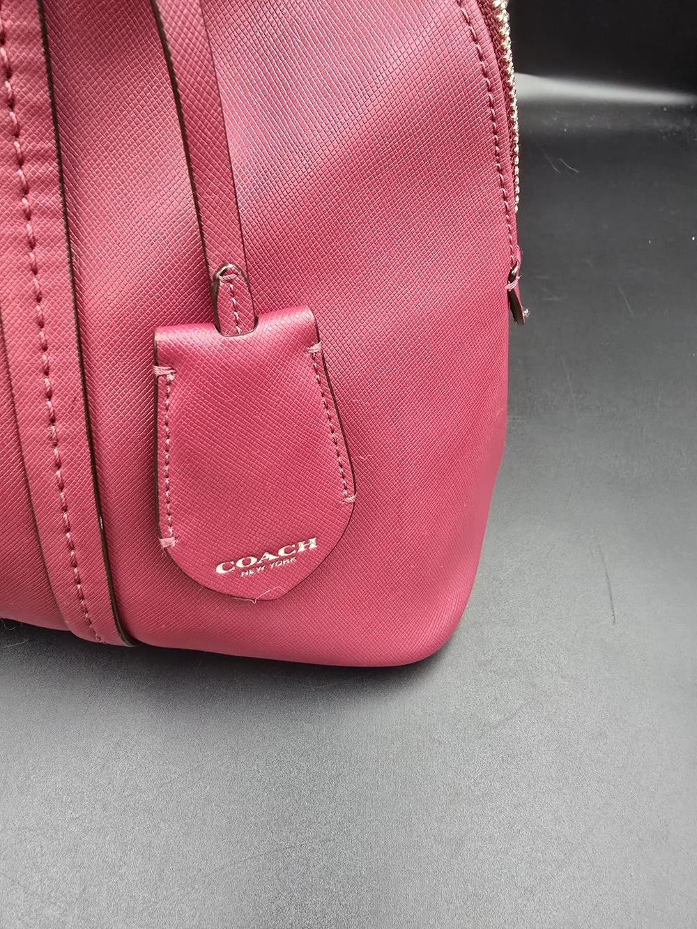 Coach Pink Leather Satchel Bag - Picture 3 of 16